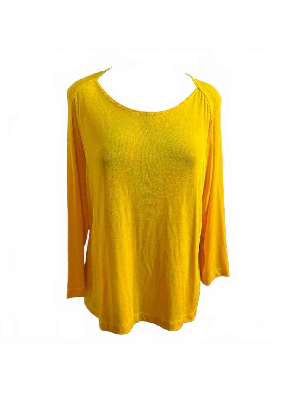 Citiknits Yellow Long Sleeve Top Large